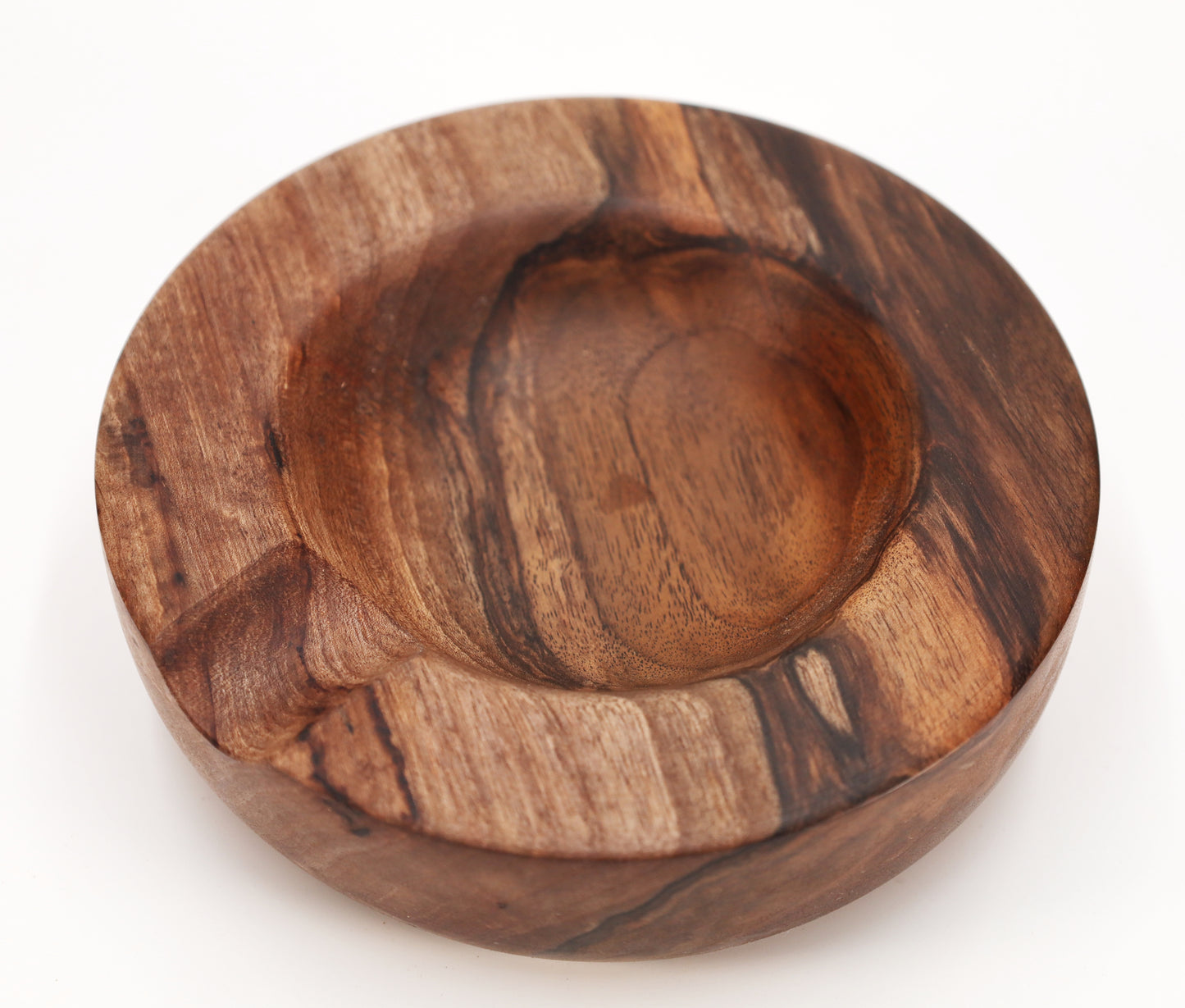 Zigarren Aschenbecher aus Olivenholz - echte Handarbeit Griechenland - 14 cm