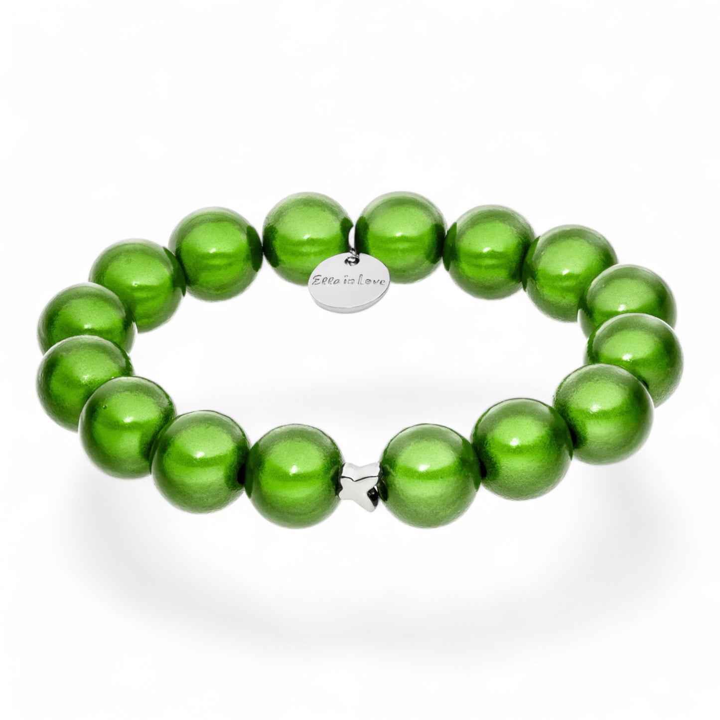 "Ella in Love" Classic Green Perlenarmband