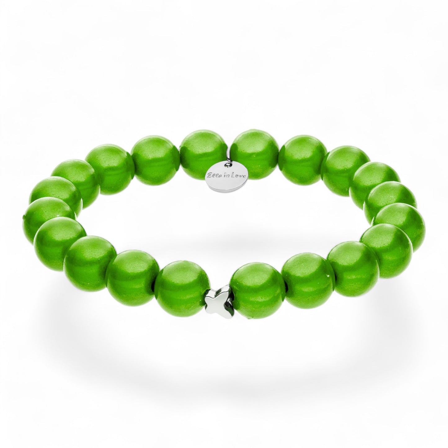 "Ella in Love" Classic Green Perlenarmband