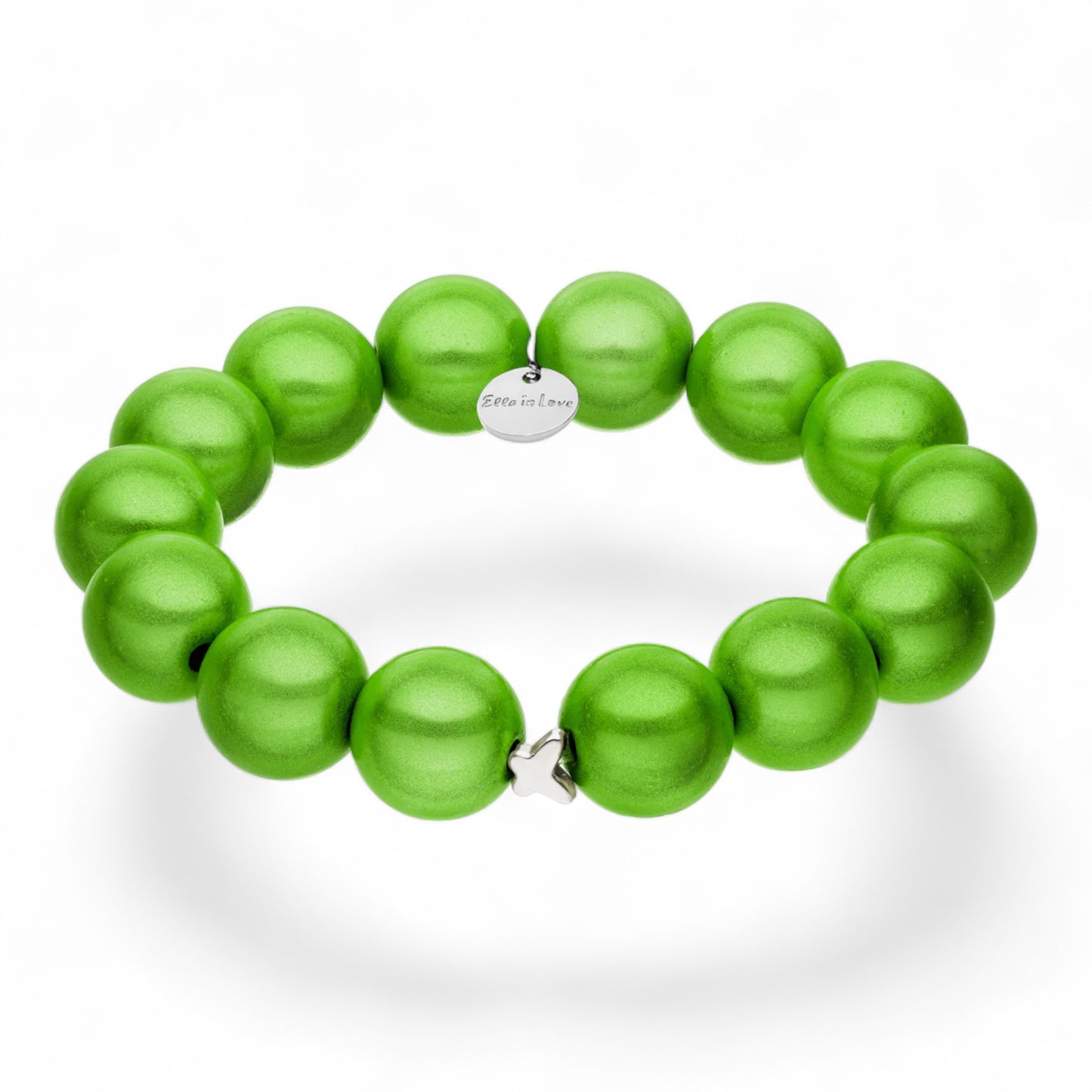 "Ella in Love" Classic Green Perlenarmband