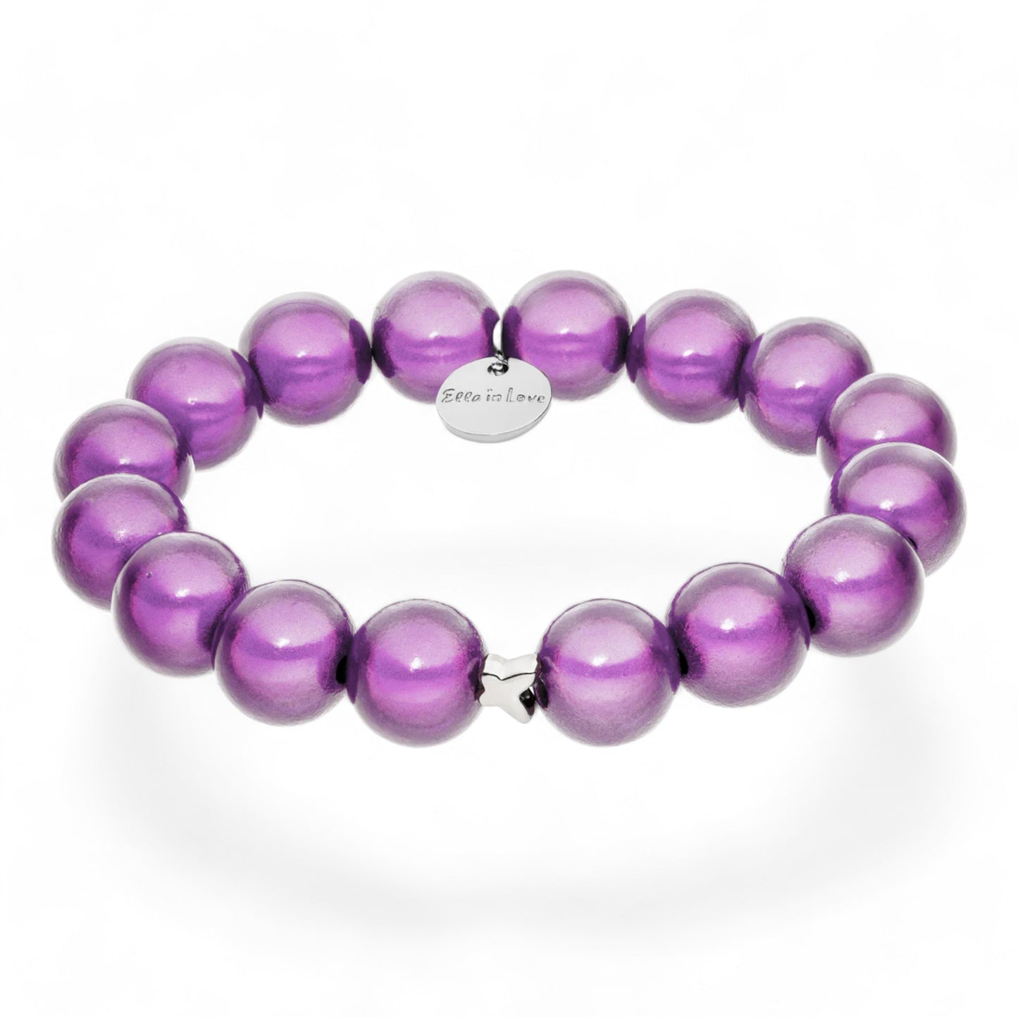"Ella in Love" Digital Lavendel Perlenarmband
