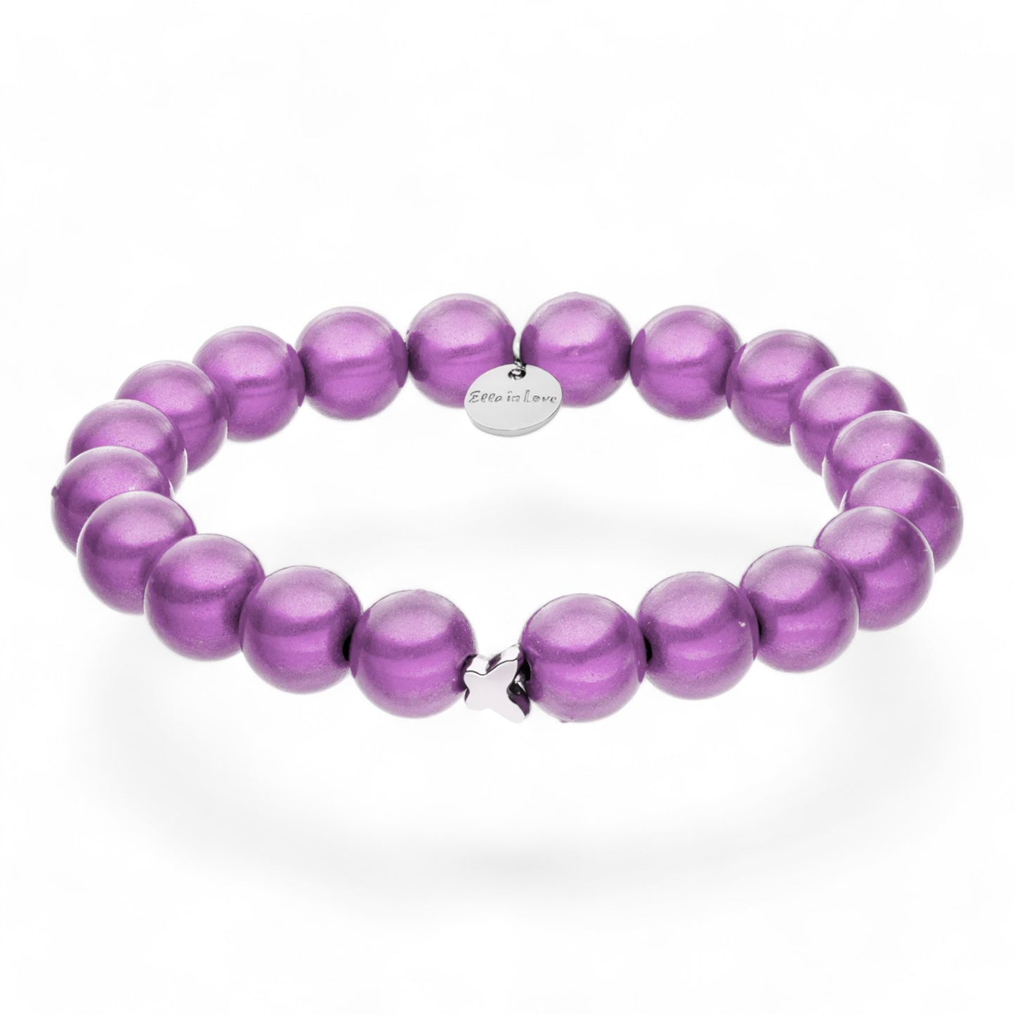 "Ella in Love" Digital Lavendel Perlenarmband