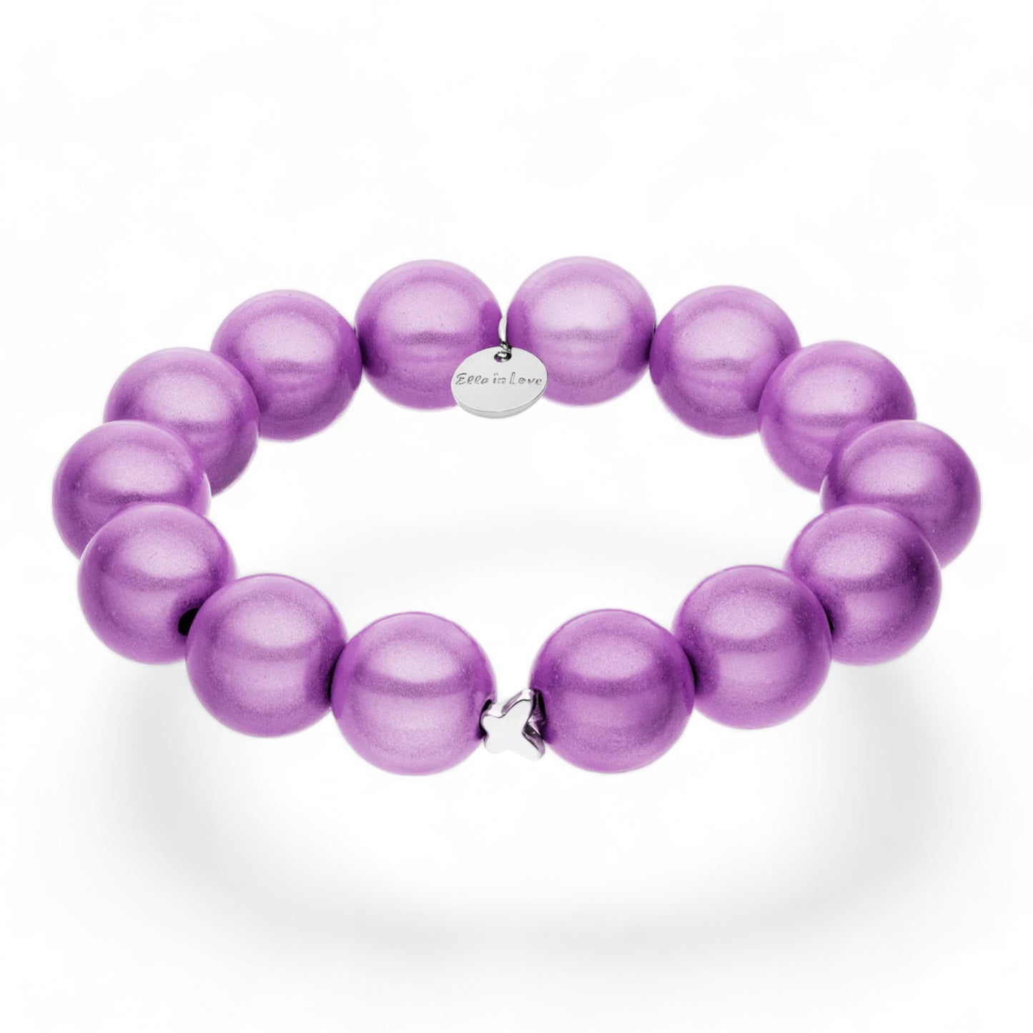 "Ella in Love" Digital Lavendel Perlenarmband