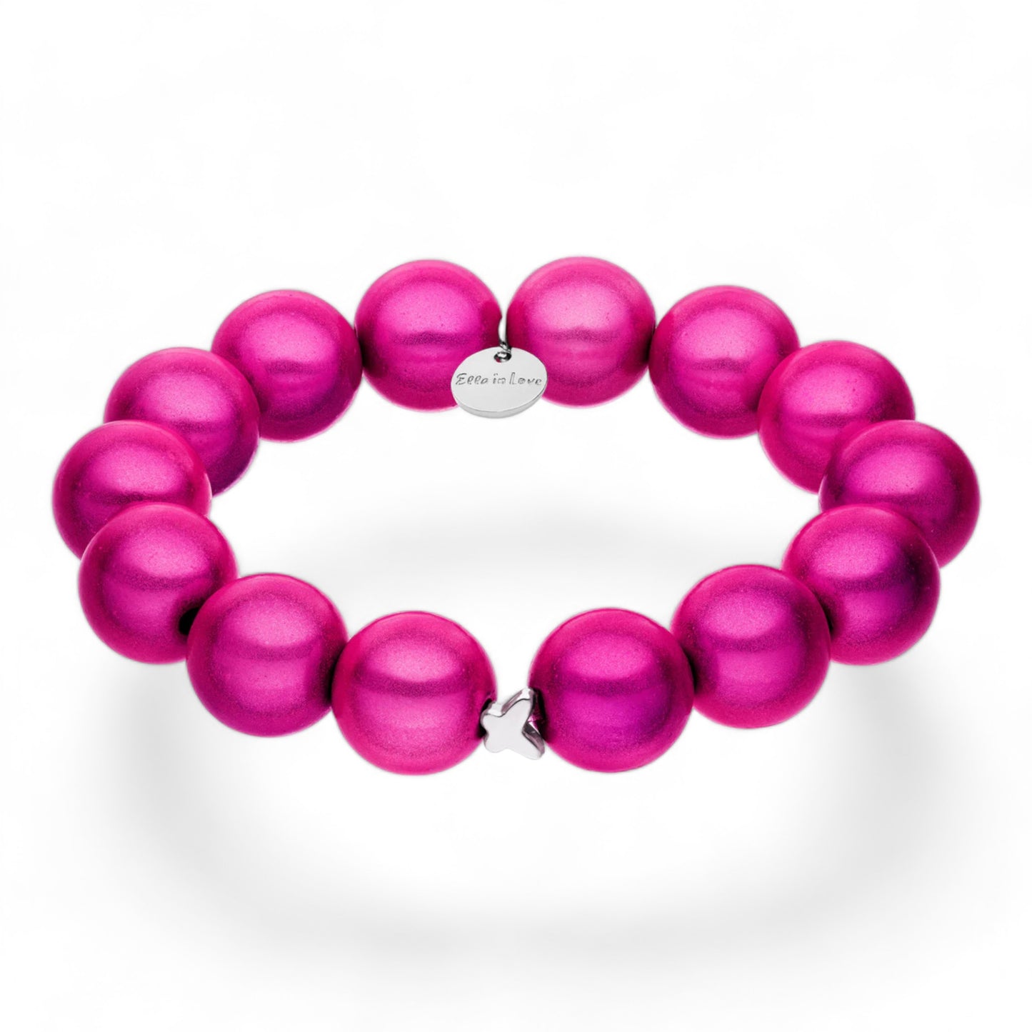 "Ella in Love" Pink Cosmos Perlenarmband