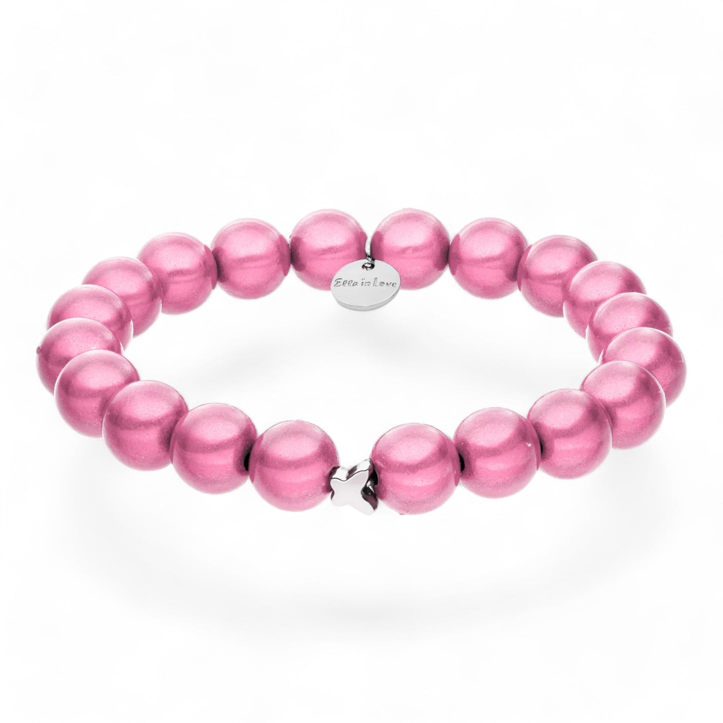 "Ella in Love" Rosado Perlenarmband