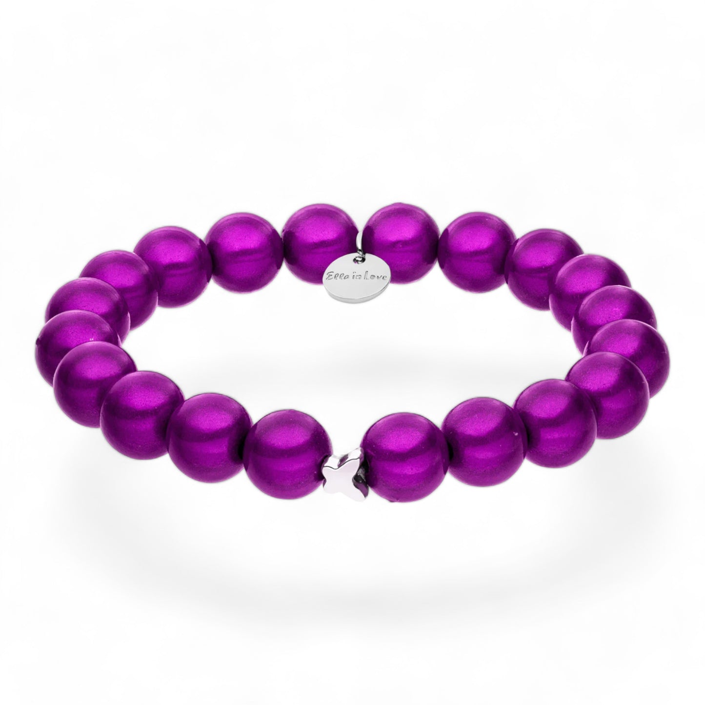 "Ella in Love" Wild Lila Perlenarmband