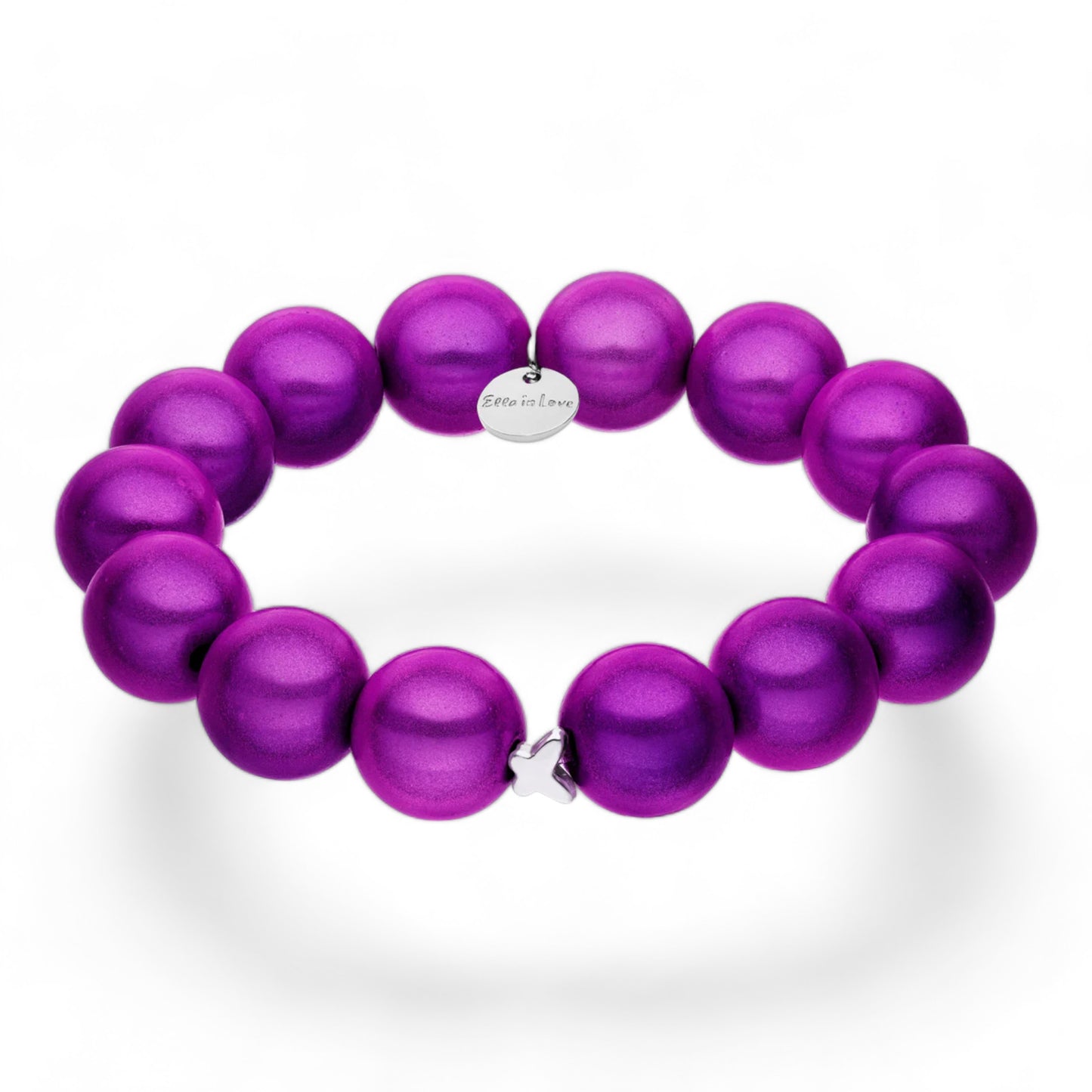 "Ella in Love" Wild Lila Perlenarmband