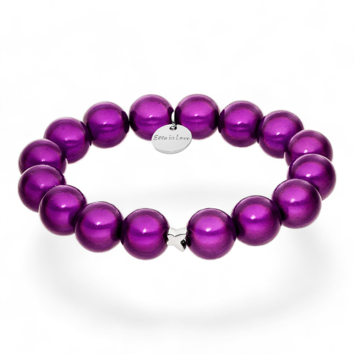 "Ella in Love" Wild Lila Perlenarmband