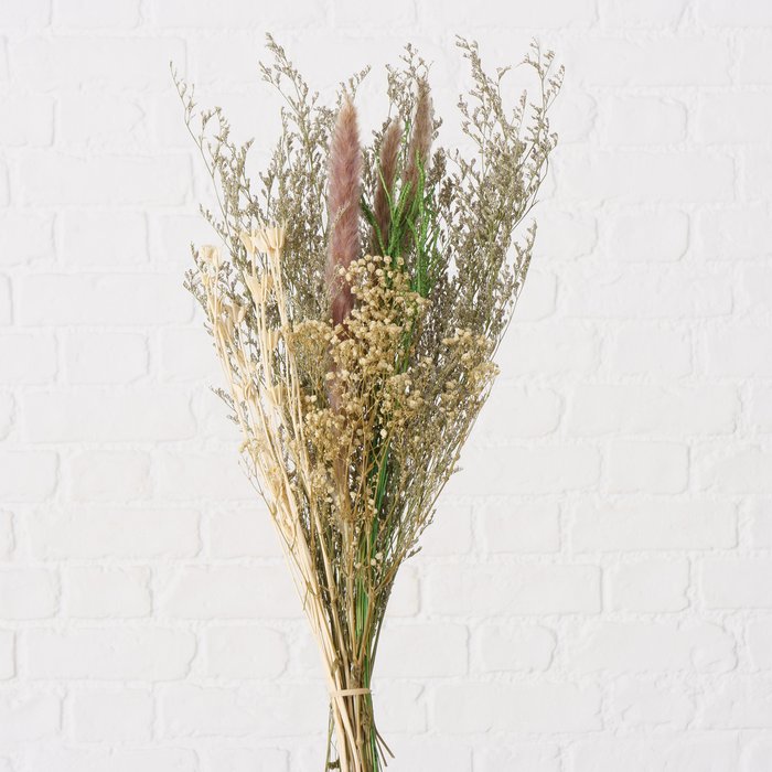 Trockenstrauß | Dekostrauß "Mysa" (B) mit Trockenblumen und Trockengräsern 80 cm