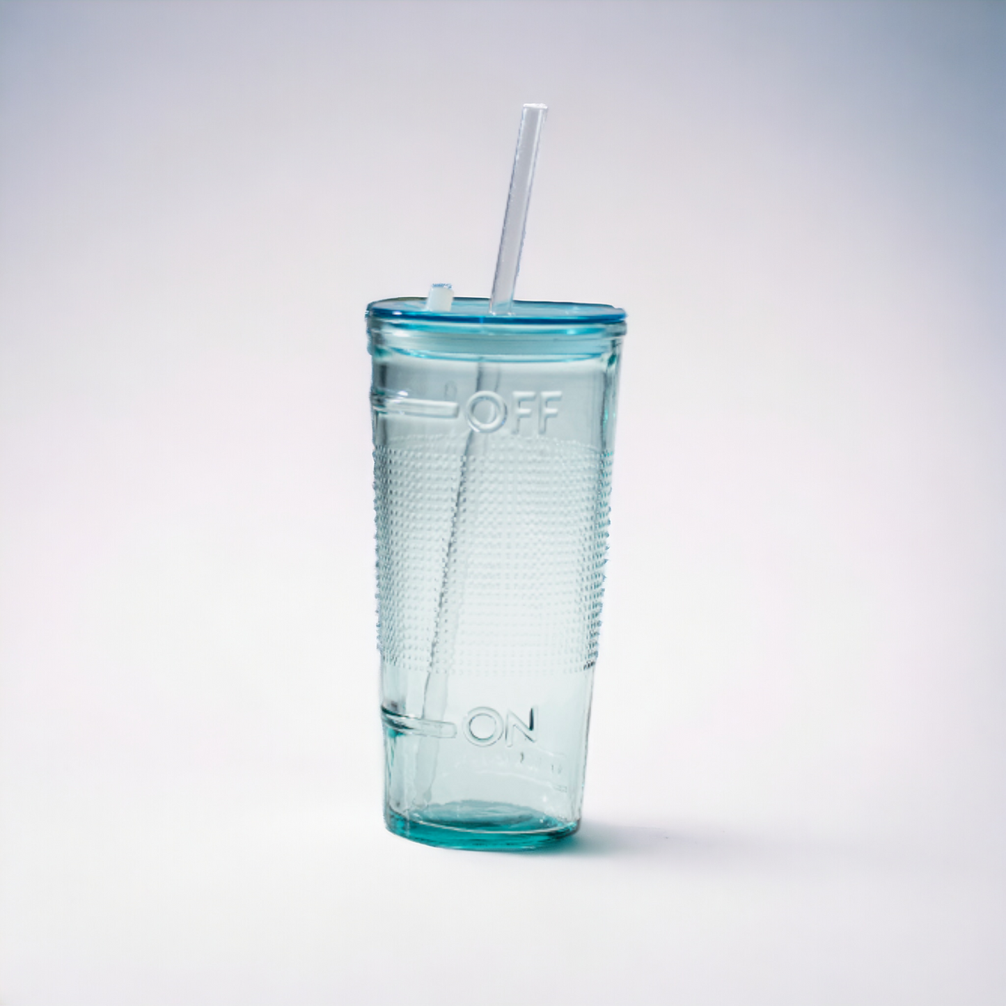 2er Set Trinkglas - to go "Off and On" mit Trinkhalm und Deckel - 500 ml
