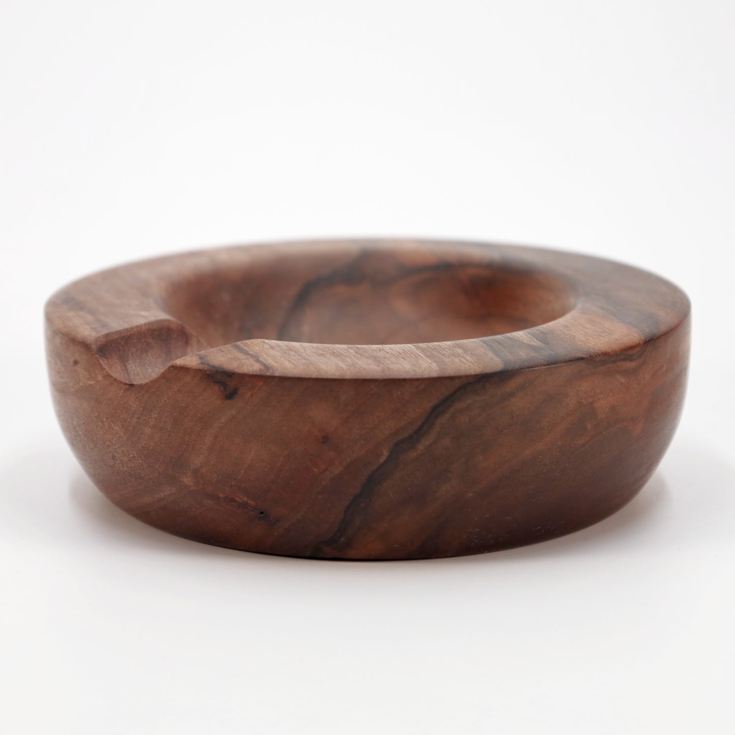 Zigarren Aschenbecher aus Olivenholz - echte Handarbeit Griechenland - 14 cm