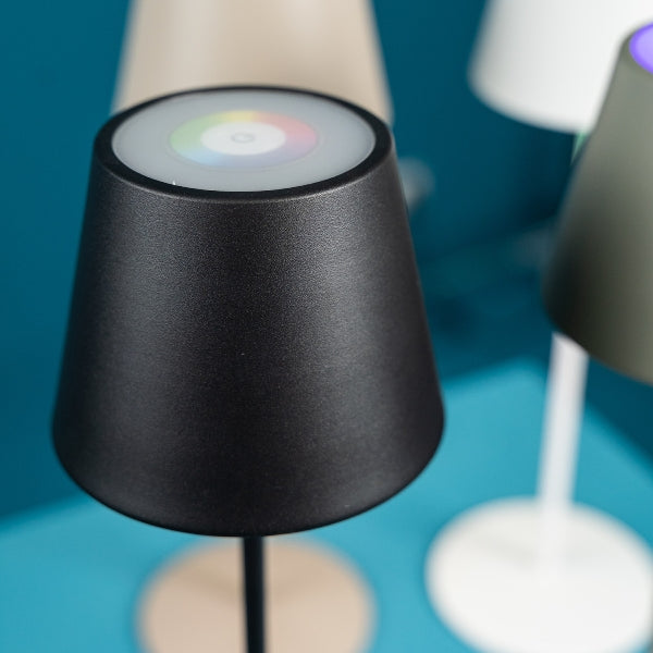 LED Tischleuchte "Lys" weiß Dimmfunktion, Farbwechsel, Touchsensor 38 cm