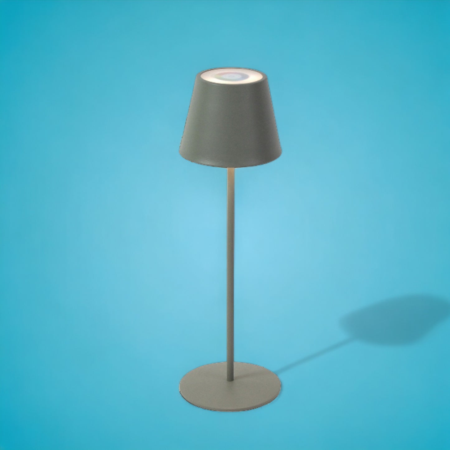 LED Tischleuchte "Lys" grau, Dimmfunktion, Farbwechsel, Touchsensor 38 cm