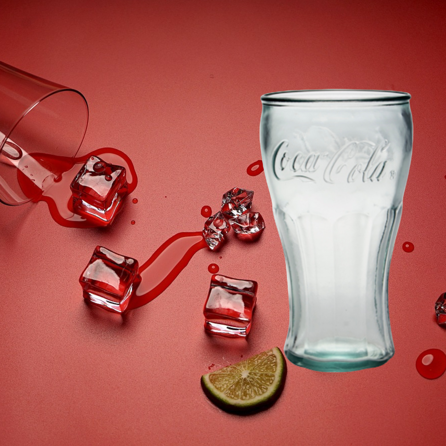 3er Set Coca Cola® Glas №1 450 ml - 15,8 cm