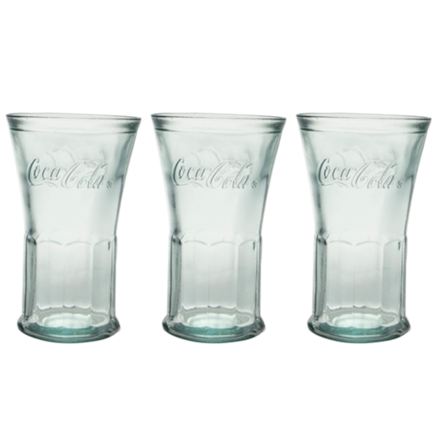 3er Set Coca Cola® Glas №2 - 450 ml - 16 cm