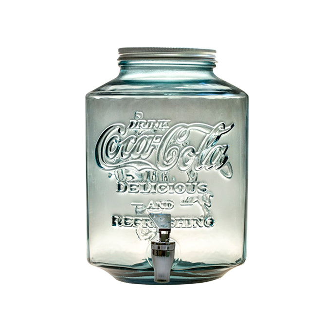 Coca Cola® Getränkespender Glas mit Zapfhahn 5 l - 26 cm