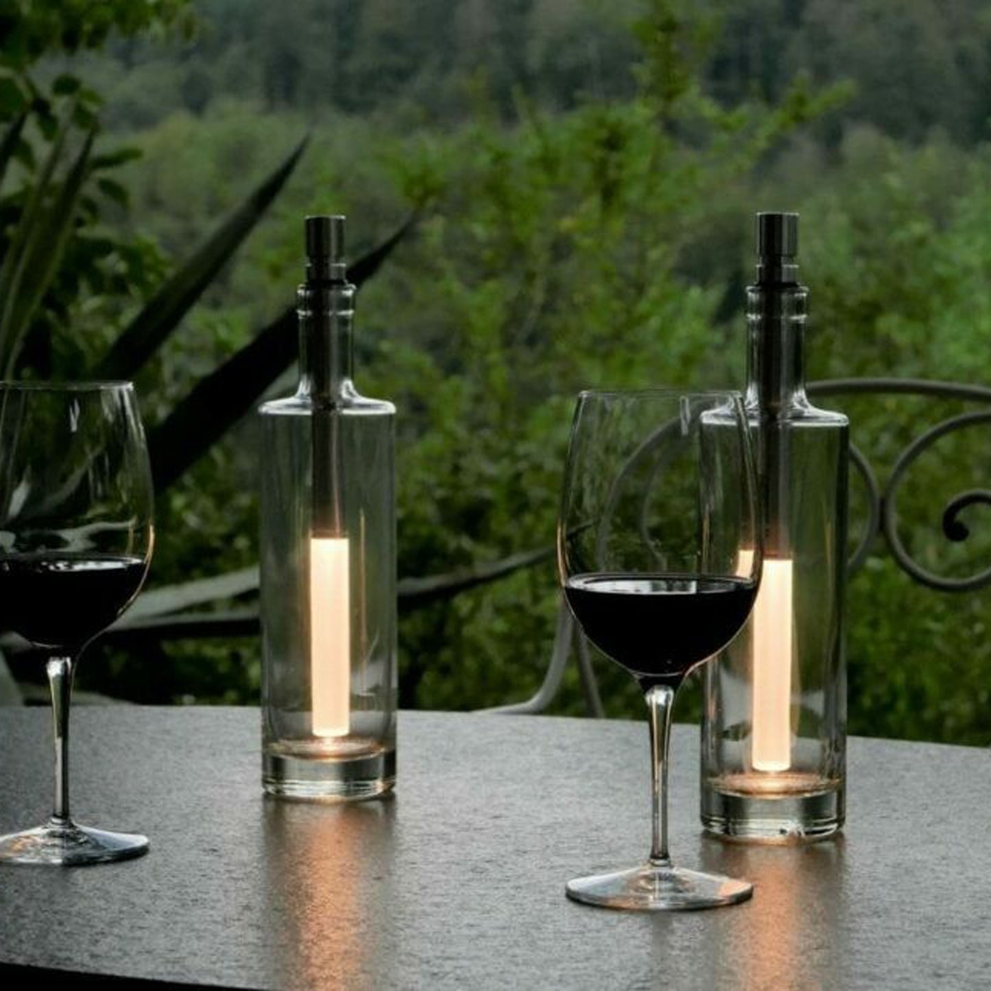 Flaschenleuchte BOT04-w für leere Wein- und sonstige Flaschen, Dimmbar (Warmweiß)