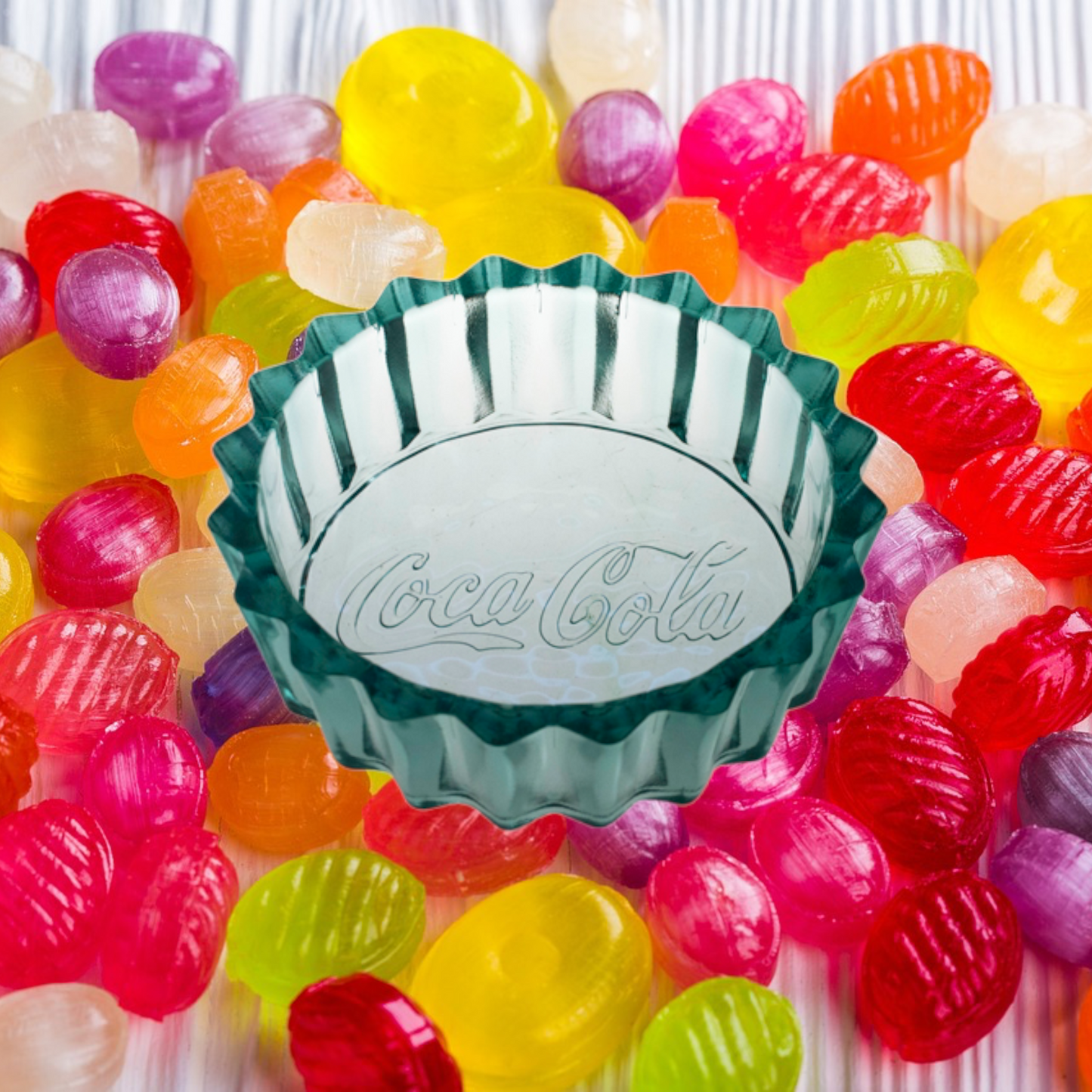Coca Cola® Glasschale für Müsli, Candy, Salat - Ø 25 cm Glas-Schüssel