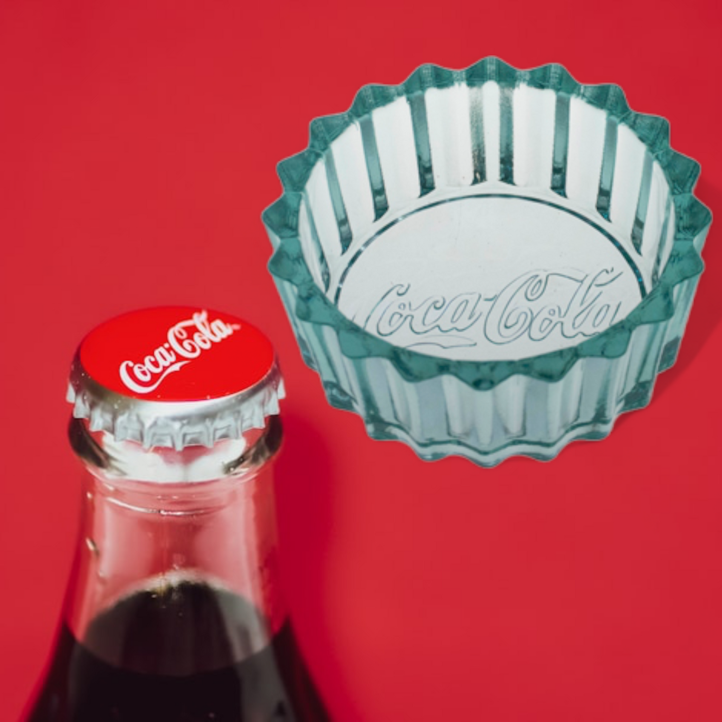 Coca Cola® Glasschale  Ø 14 cm - Müsli-, Snack-, Dip-Schüssel