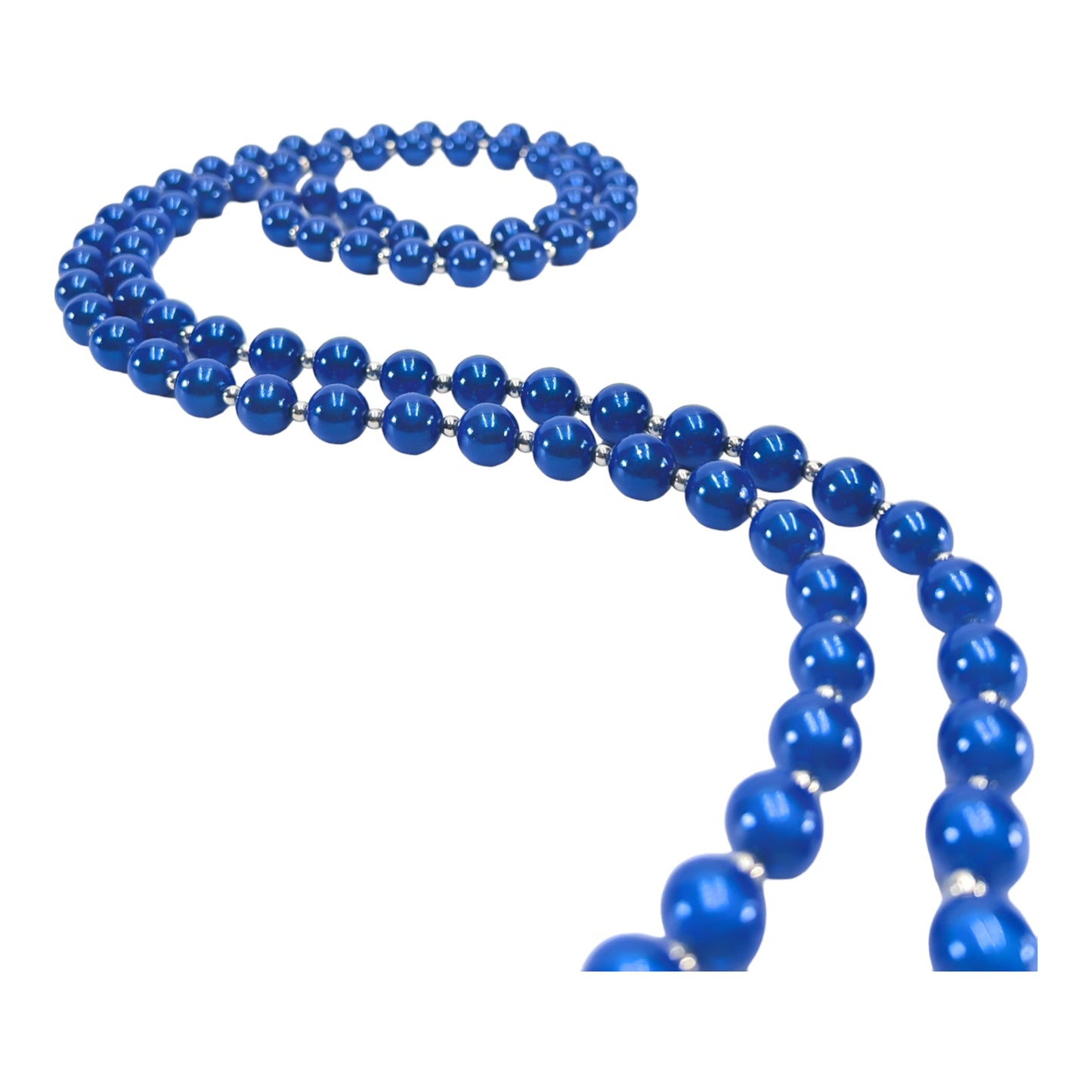 Handykette "Ella in Love", aus 12 mm Perlen "Royalblau" - 137 cm inkl. Adapter
