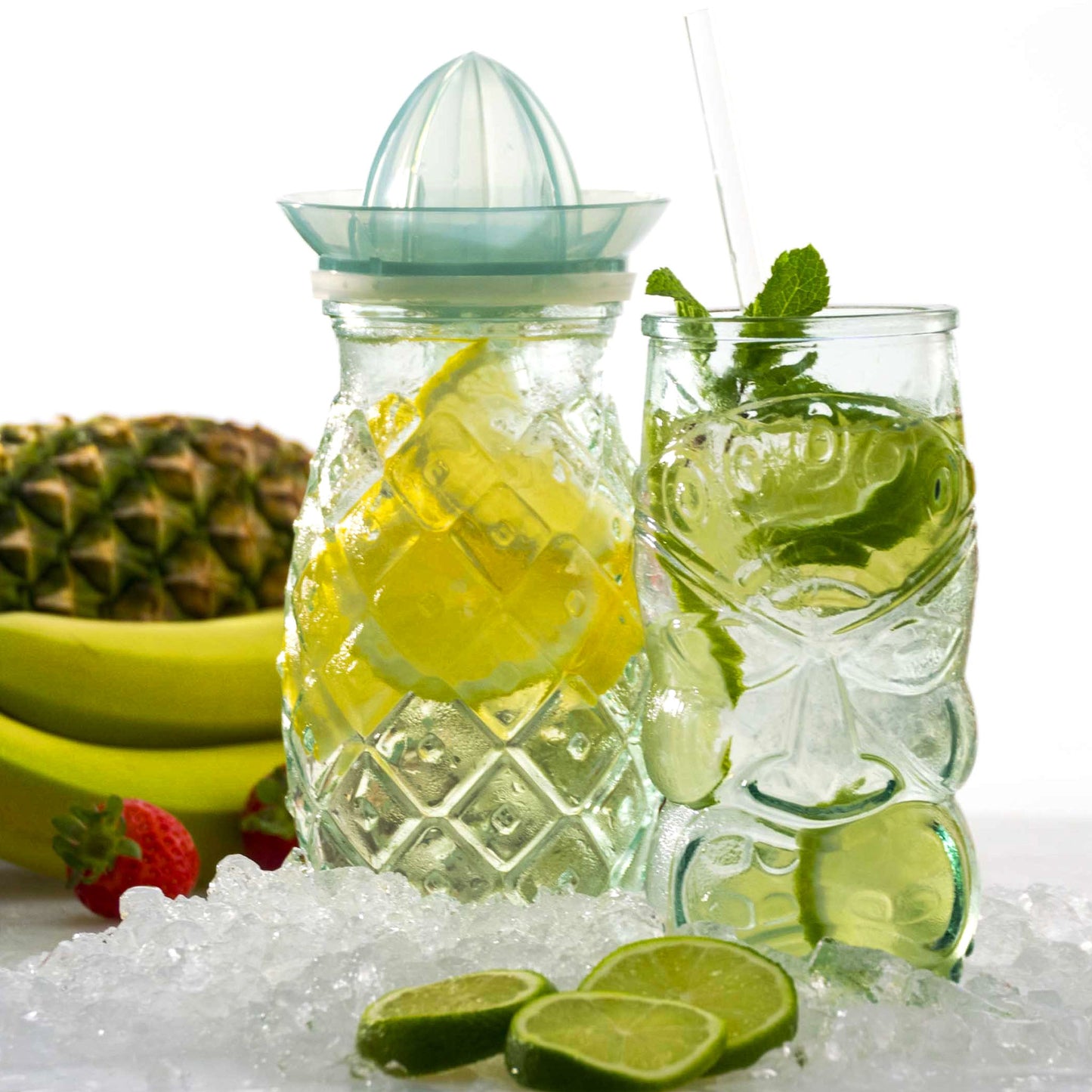 6er Set Cocktailglas - Trinkglas "Ananas"- 385 ml