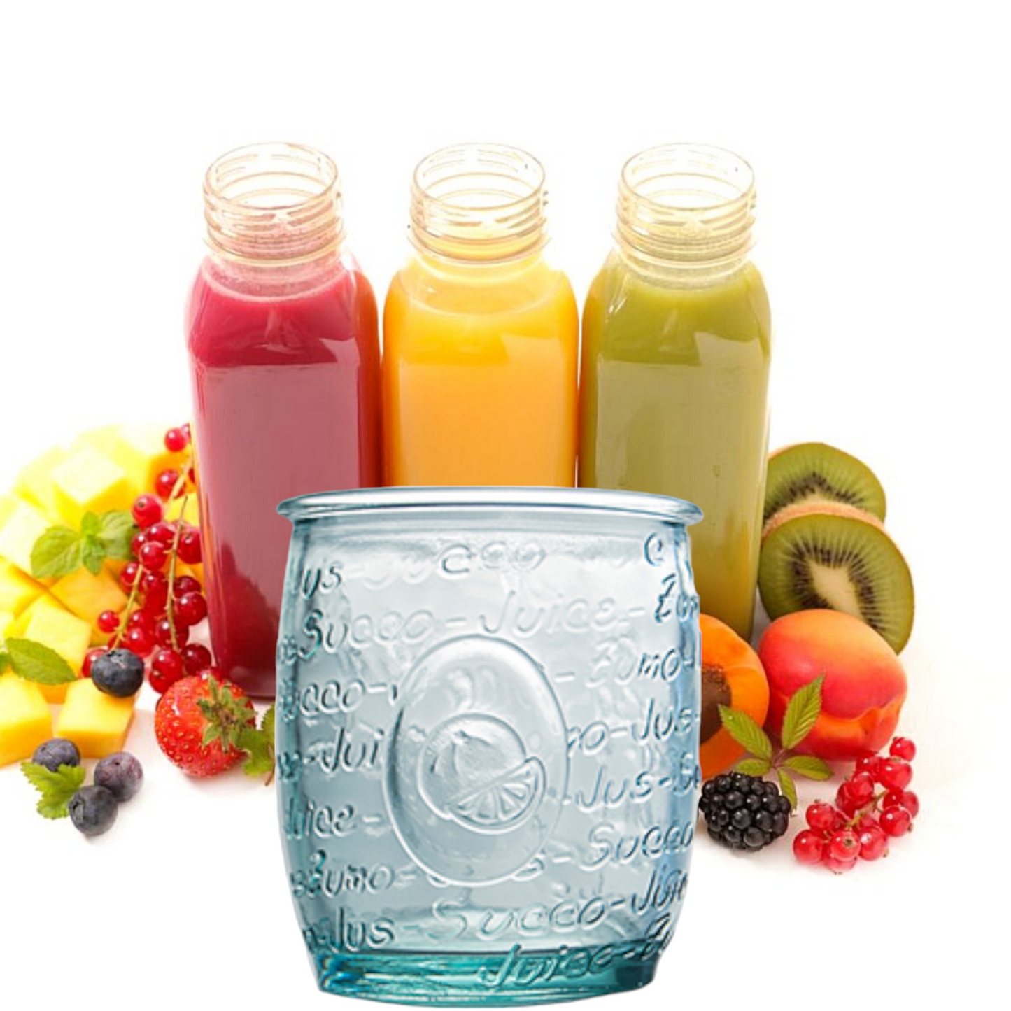 6er Set Cocktail | Trinkglas "Mediterraneo" Juice - Saftglas, Wasserglas