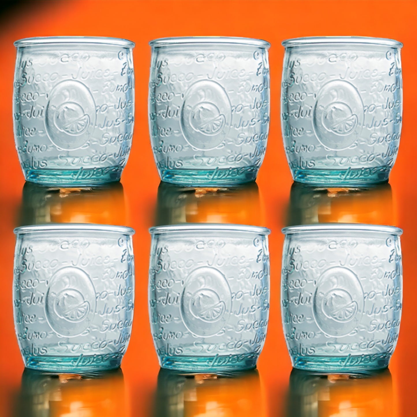 6er Set Cocktail | Trinkglas "Mediterraneo" Juice - Saftglas, Wasserglas