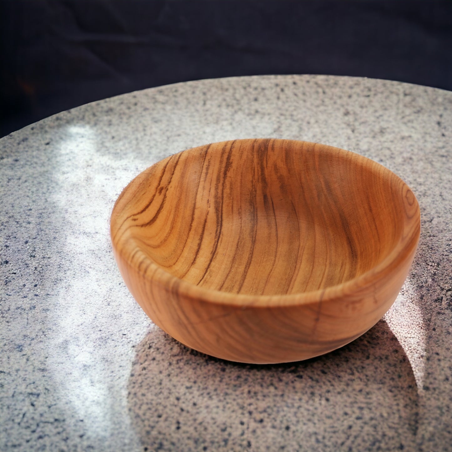 Schale aus Olivenholz "Greece" - Handmade in Greece Unikat - 18 cm