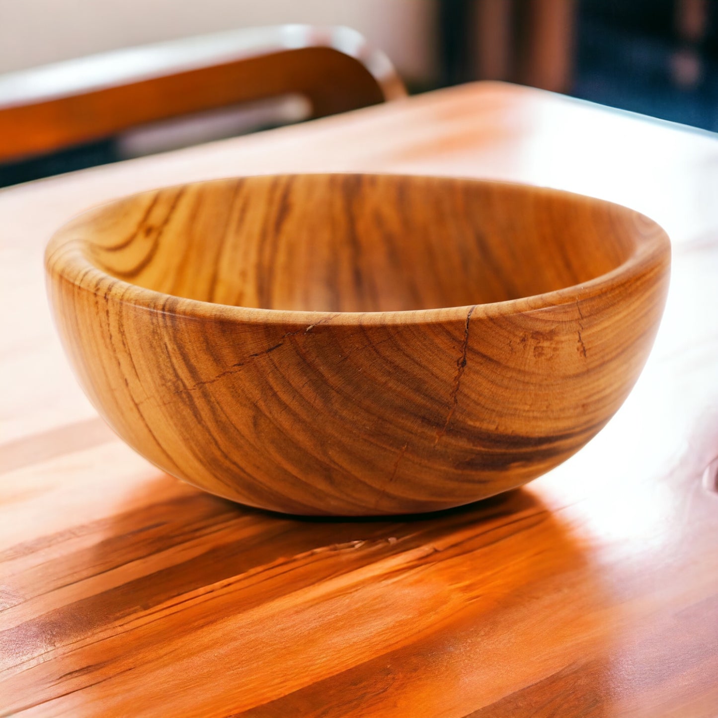 Schale aus Olivenholz "Greece" - Handmade in Greece Unikat - 18 cm