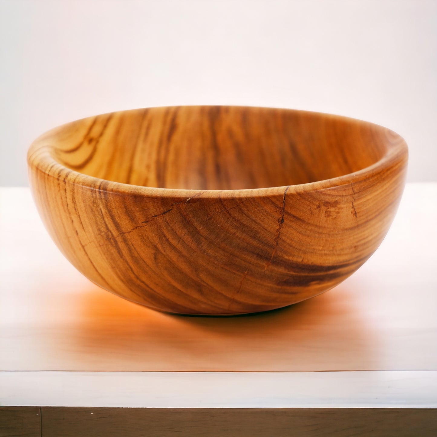 Schale aus Olivenholz "Greece" - Handmade in Greece Unikat - 18 cm