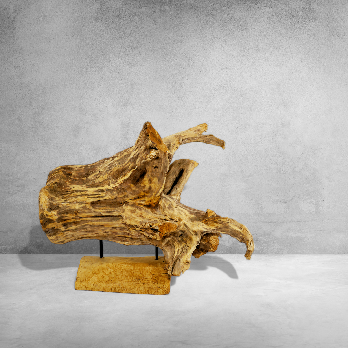 Holzskulptur "BigWood"(Wurzelholz) auf Ständer, ca.60 cm - Handarbeit - Unikat
