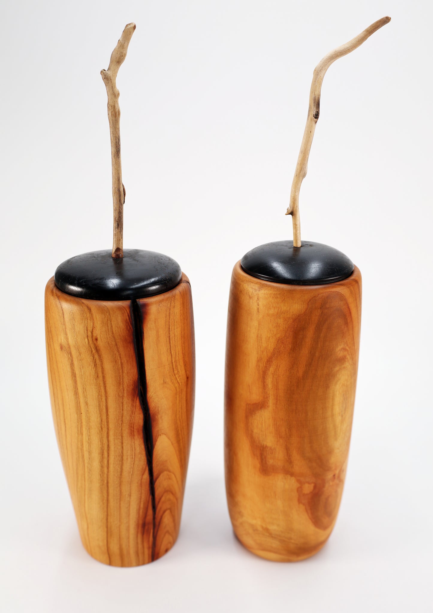 Kunst Gefäß aus Olivenholz