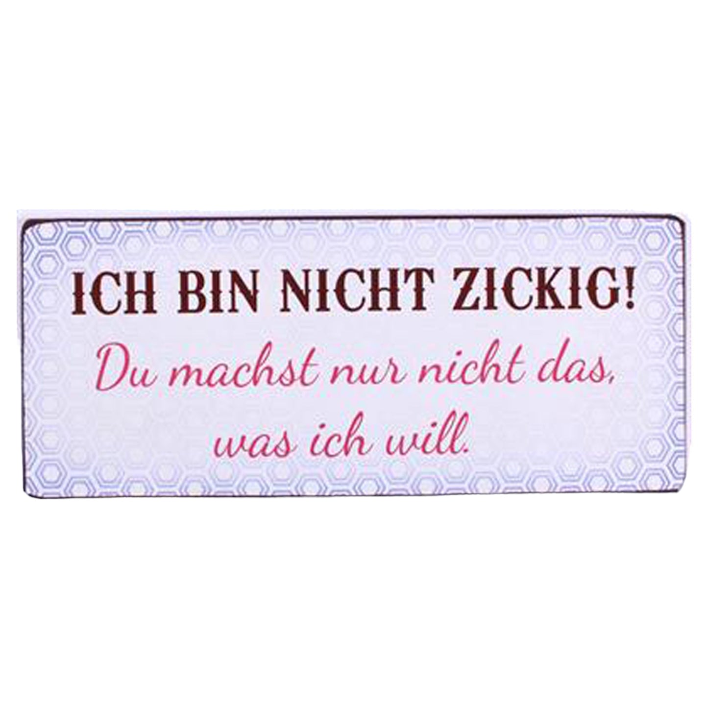 Metallschild mit Spruch für Mädels