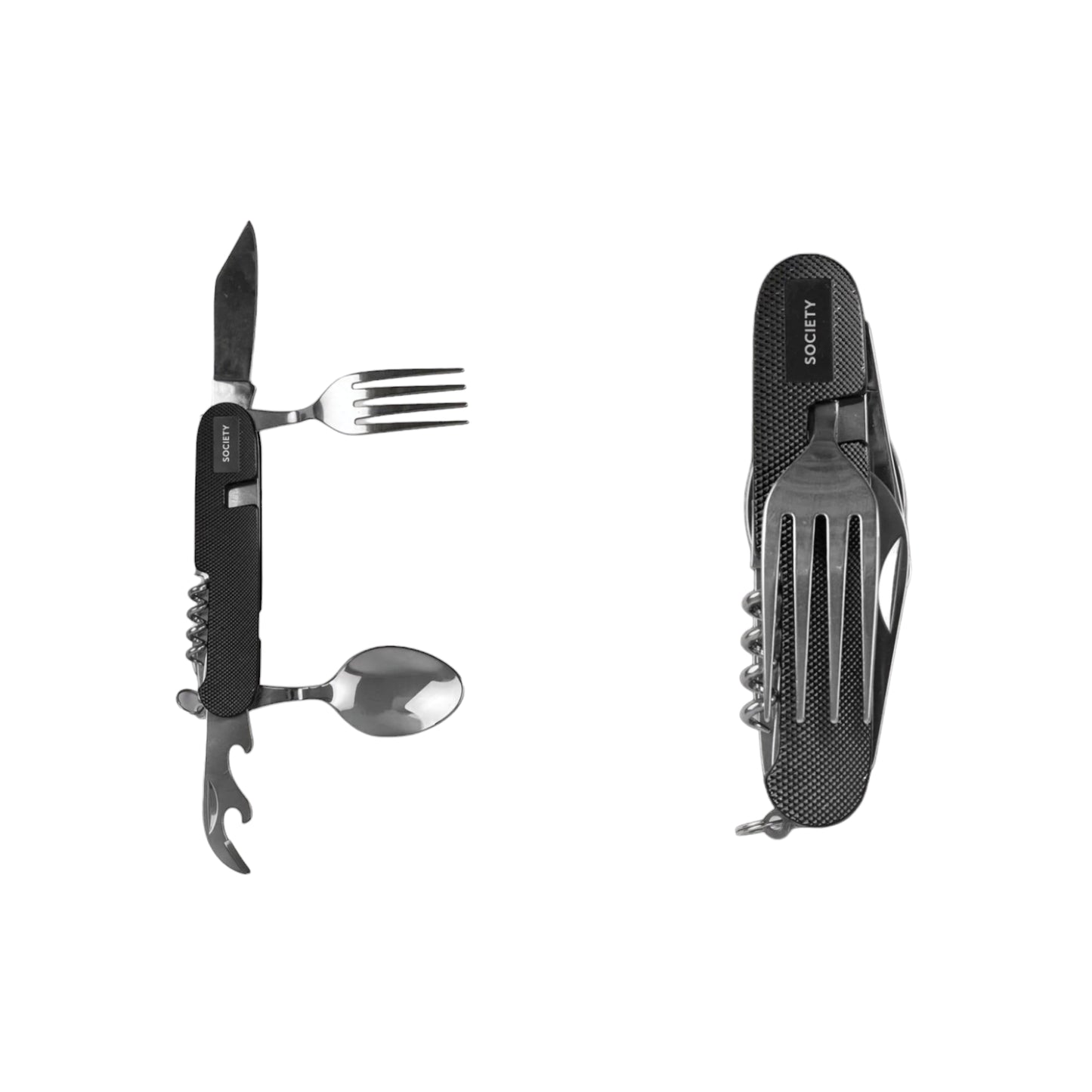 Multitool CUTLERY Taschenmesser mit Besteck von "Society Paris"11 cm | Klingenlänge 6 cml