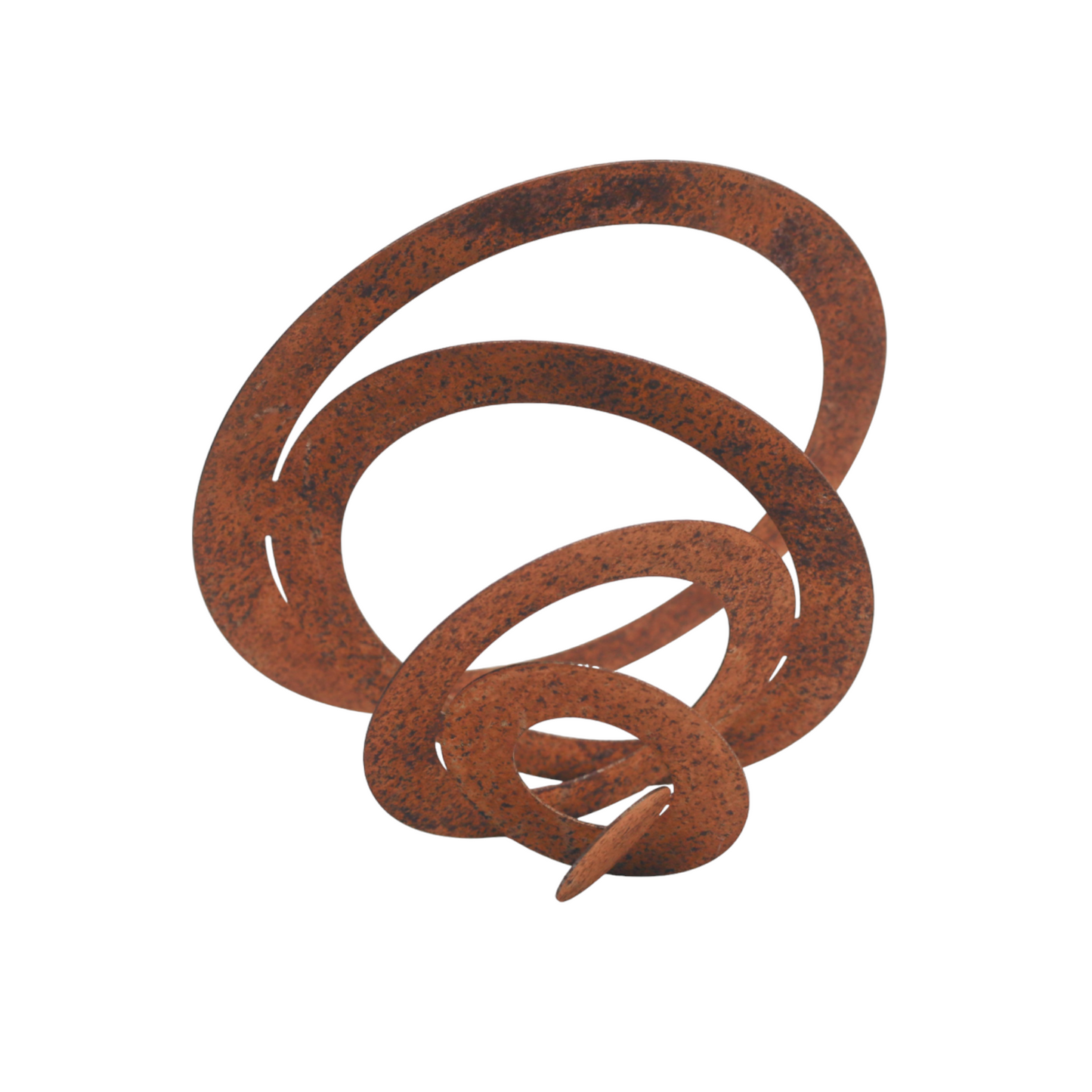 Dekoobjekt | Aufstelldeko | Hängedeko "Wirbel" aus Metall Edelrost - 25 cm
