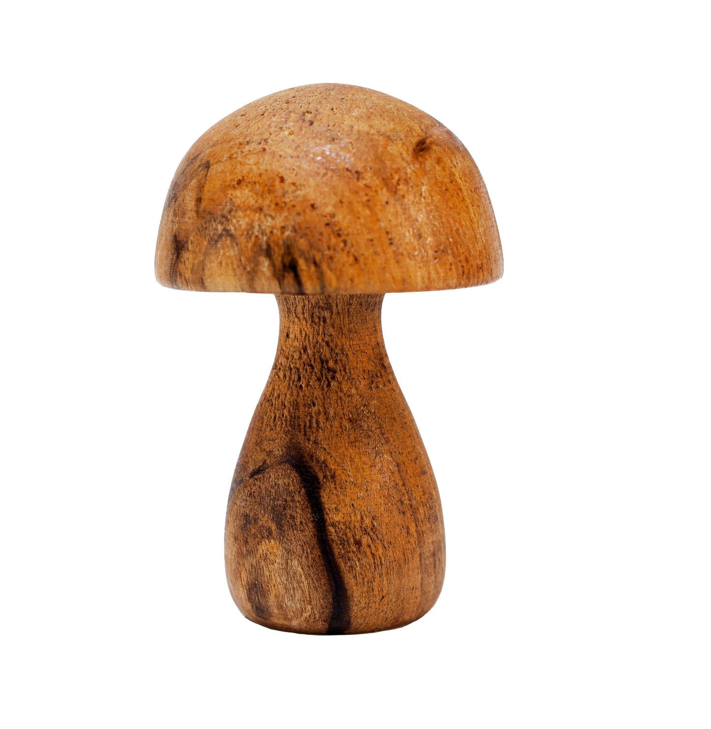 Deko Pilz aus Walnussholz (1 Stück) gross