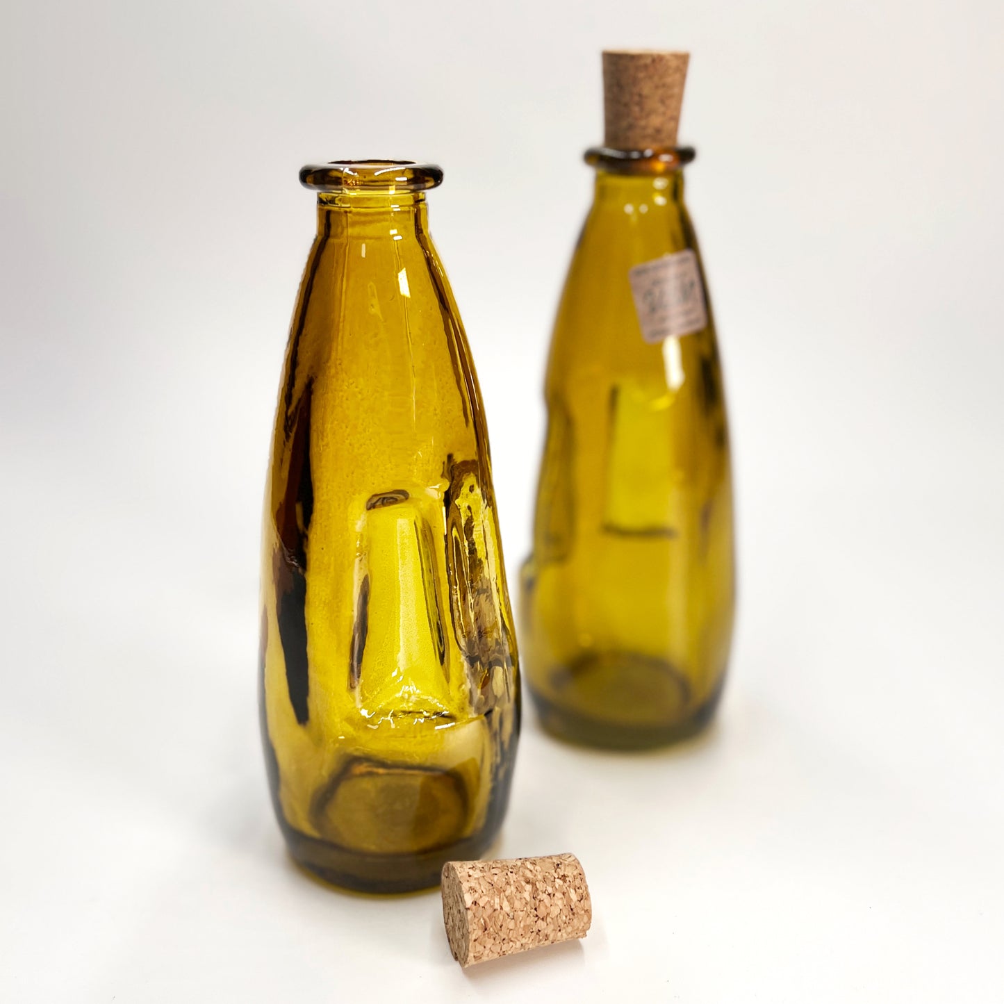 Tischvase | Flasche mit Korken "Honey" - 300 ml