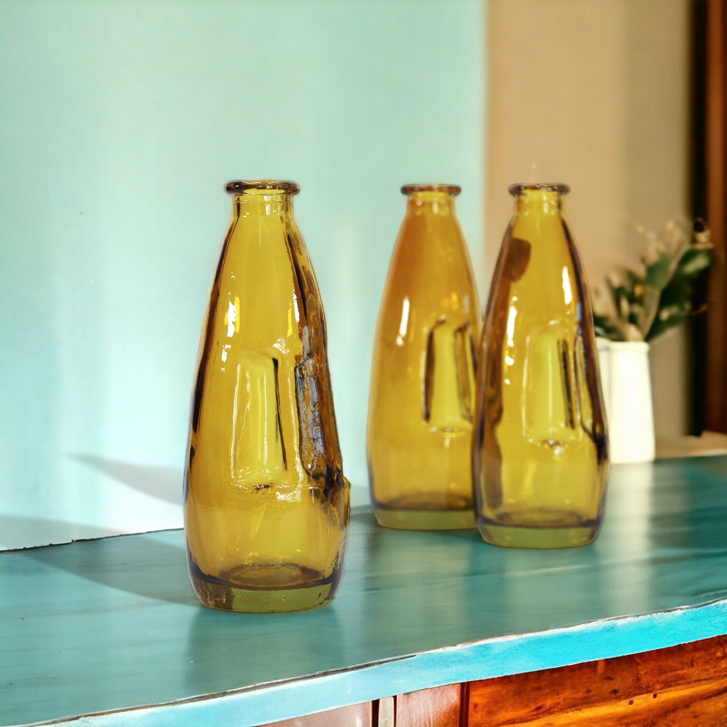Tischvase | Flasche mit Korken "Honey" - 300 ml