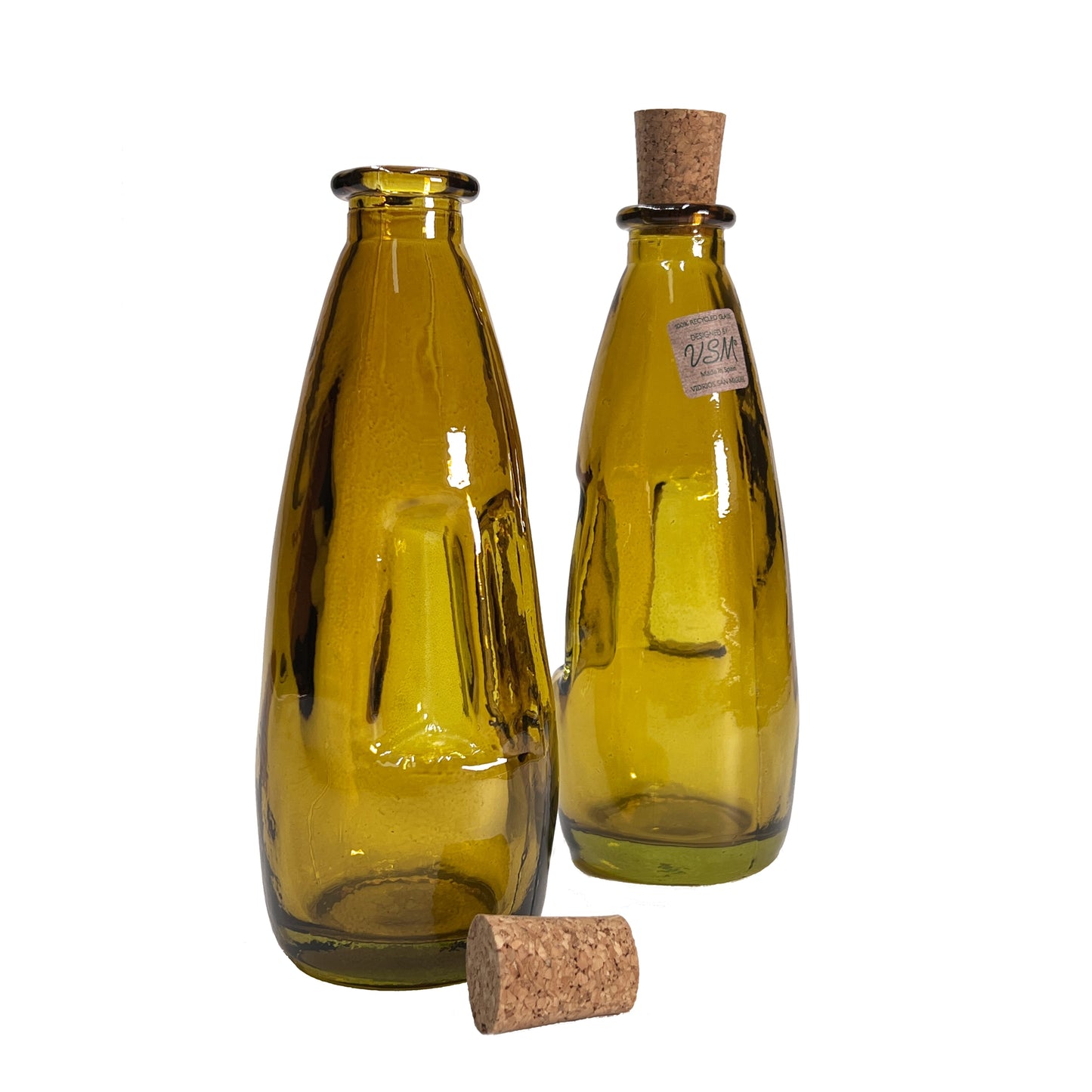 Tischvase | Flasche mit Korken "Honey" - 300 ml