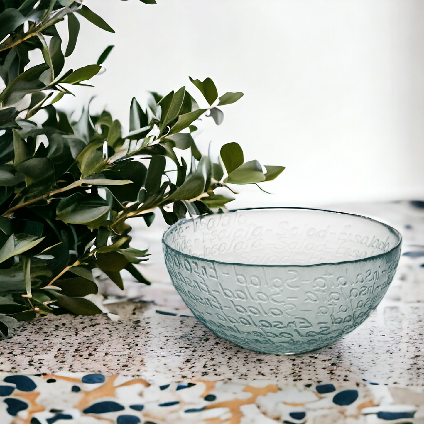 6er Set Glasschale "Mediterraneo" Ø 18 cm - Müsli-, Snack- Salatschüssel
