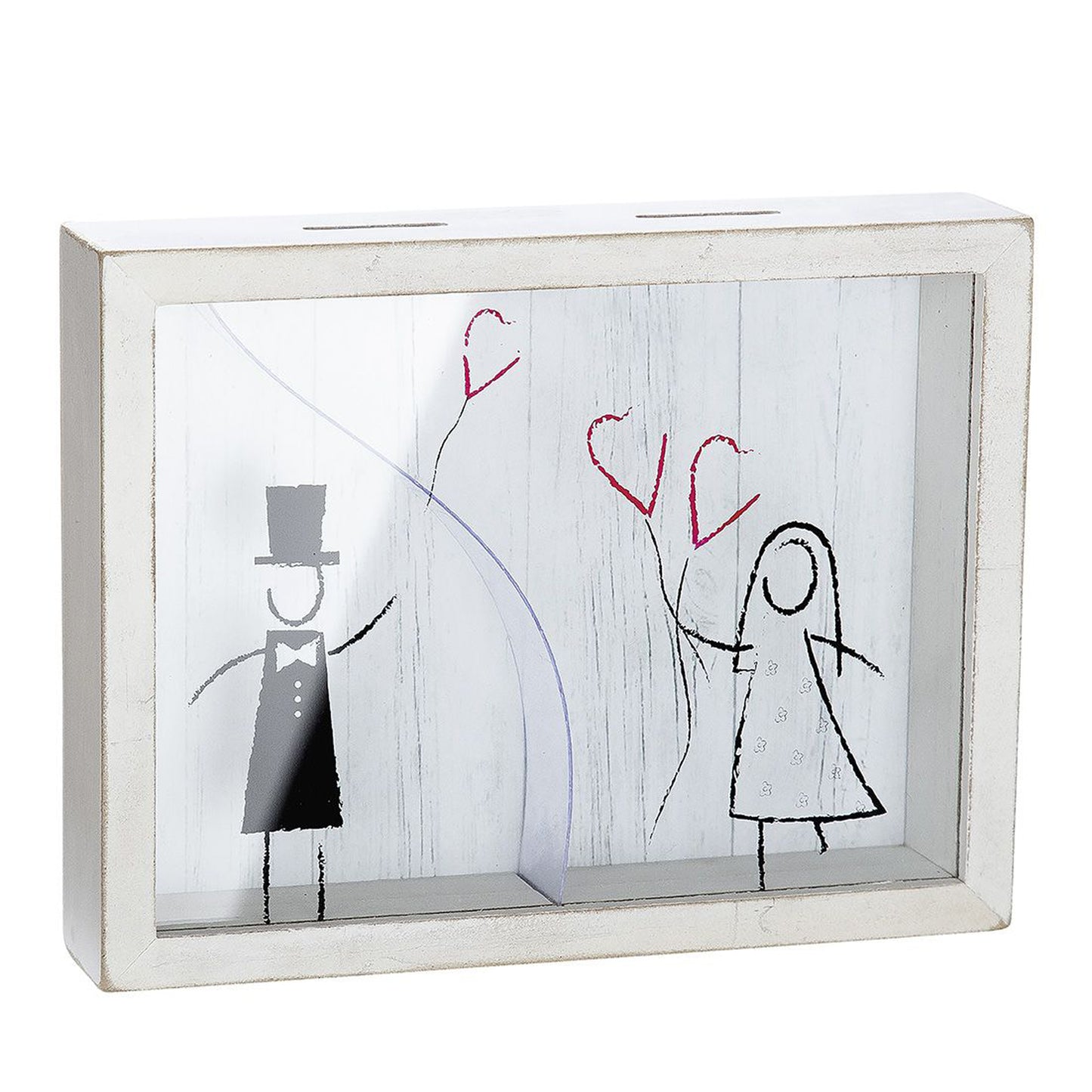 Spardose "Hochzeitspaar" | Hochzeitsplaner, Die Frau gewinnt dabei immer 17 x 22 cm mit