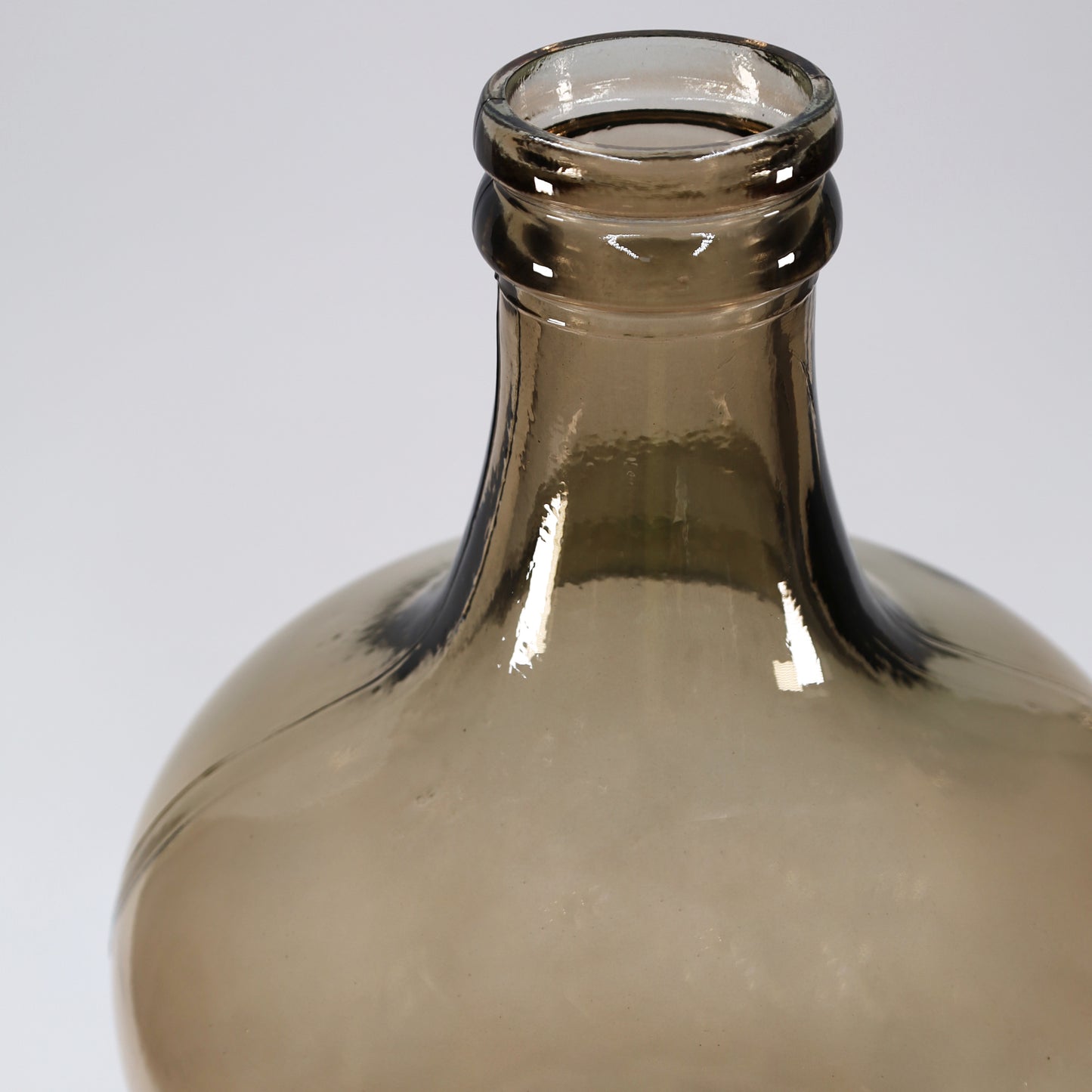 Vase - Flaschenkaraffe "Botanical" 12 l antik mit Aufdruck - 42 cm