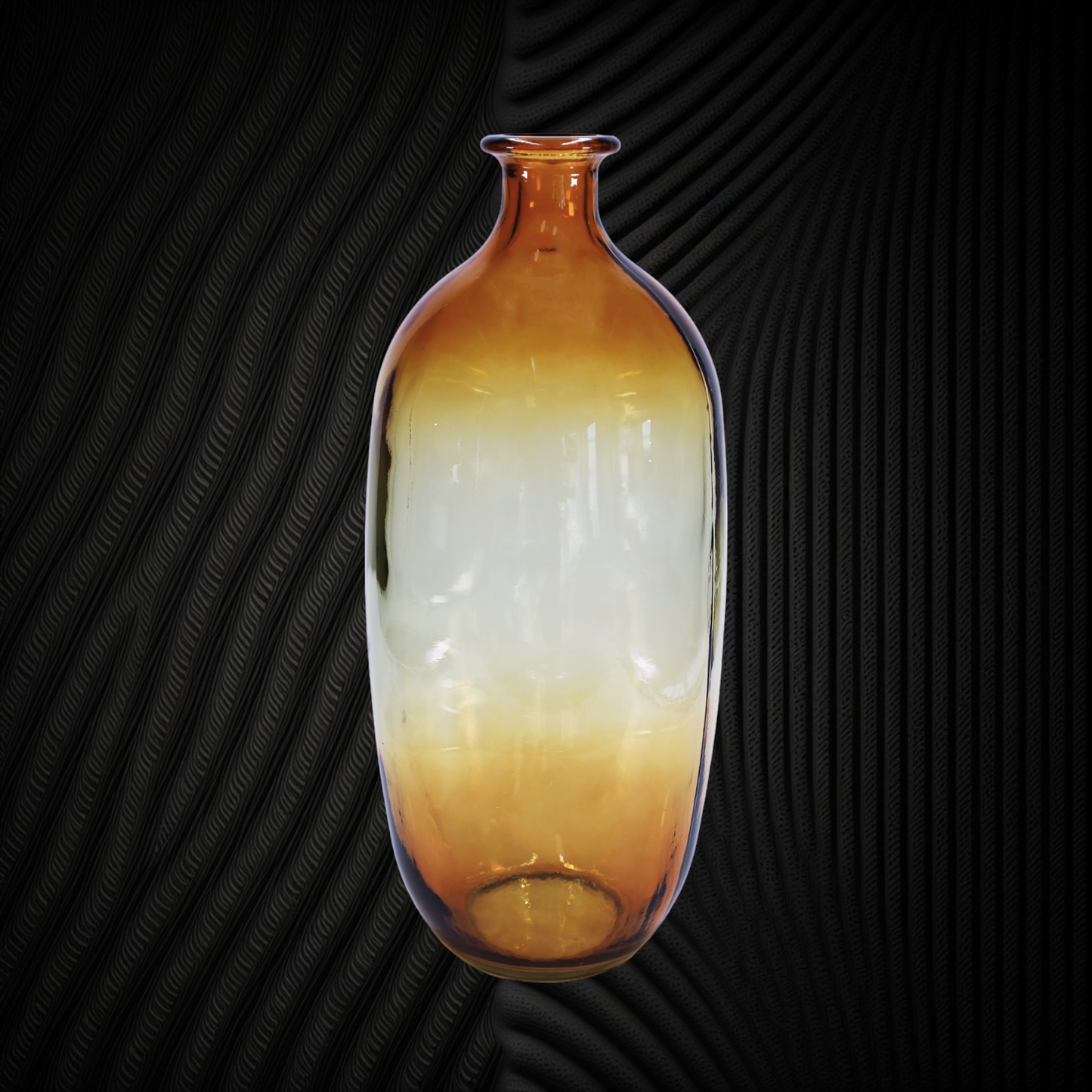 Vase "Napoles" braun-gelb-goldener Farbverlauf - 38 cm