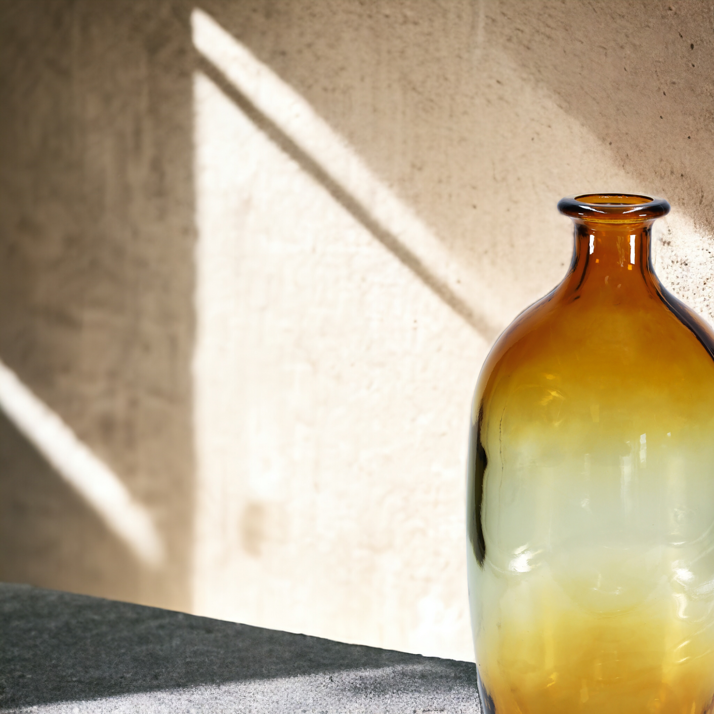 Vase "Napoles" braun-gelb-goldener Farbverlauf - 38 cm