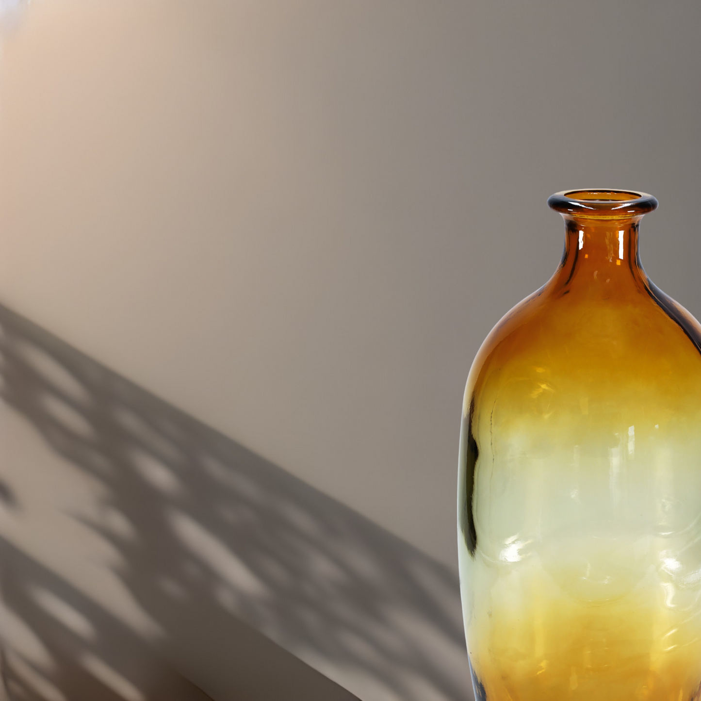 Vase "Napoles" braun-gelb-goldener Farbverlauf - 38 cm