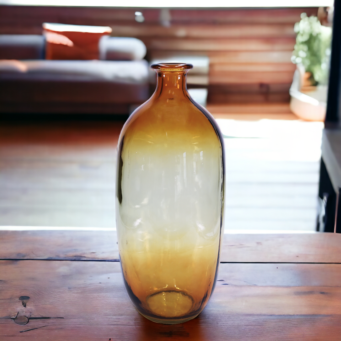 Vase "Napoles" braun-gelb-goldener Farbverlauf - 38 cm