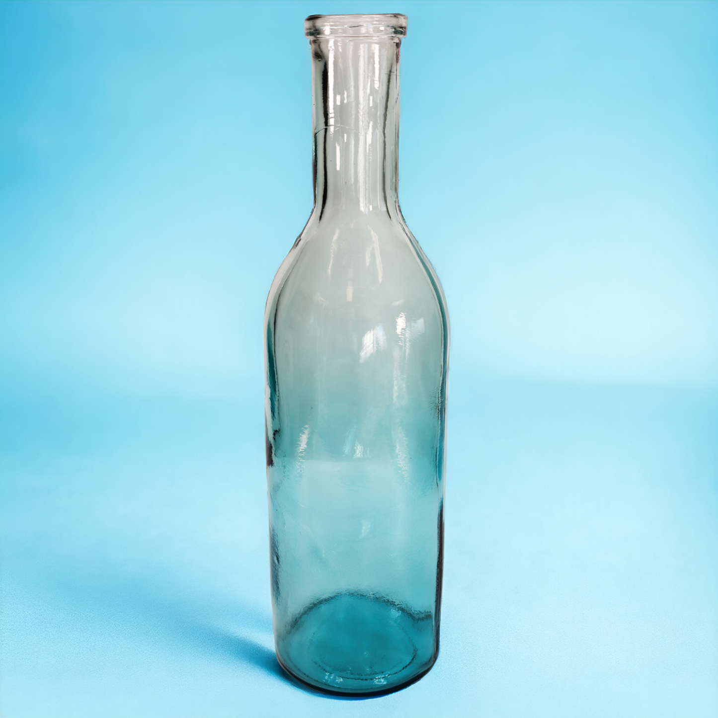 Vase - Flaschenvase "Rioja" mit blauem Farbverlauf - 50 cm