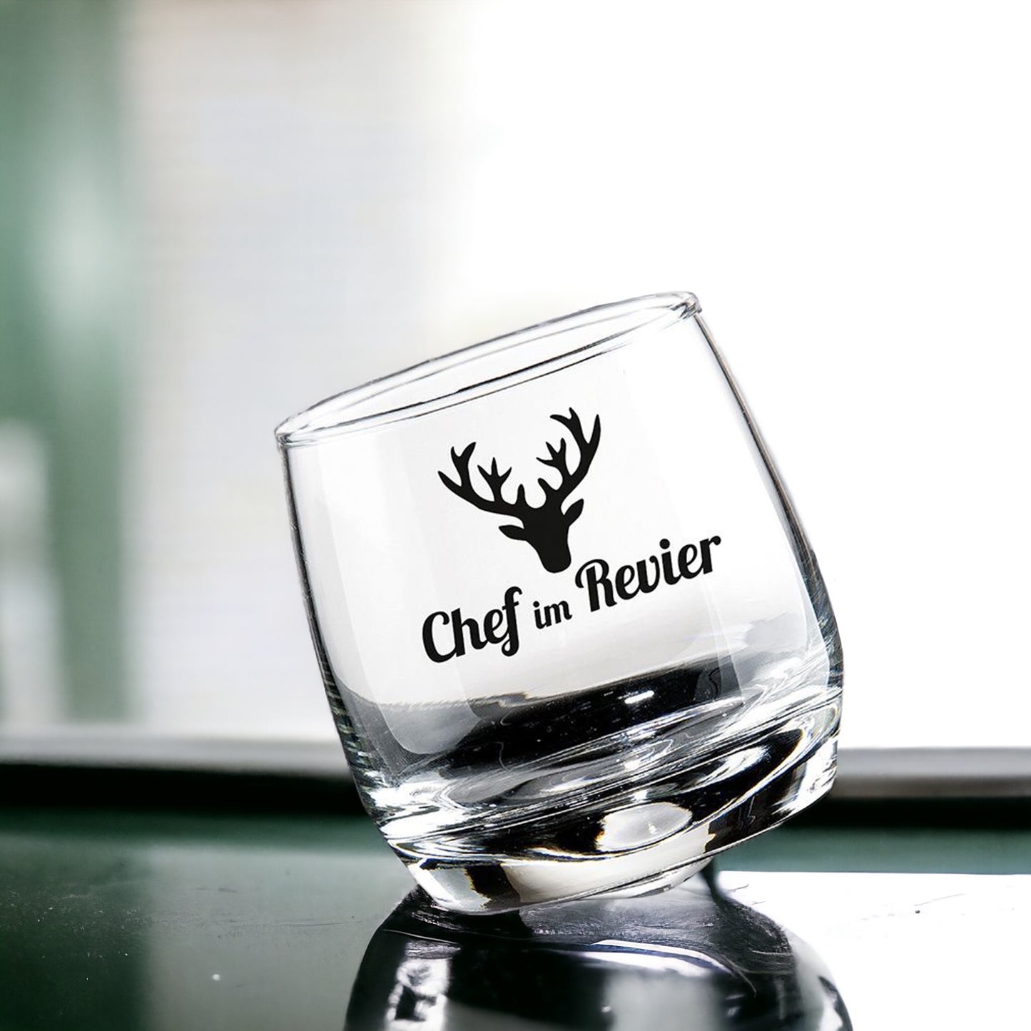 Whiskey Glas | Wackelglas "Chef" 2er-Set