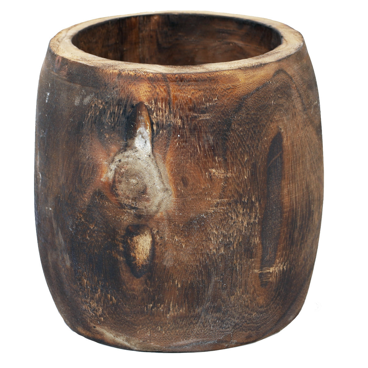 Holztopf - Pflanzentopf Natur 25 cm