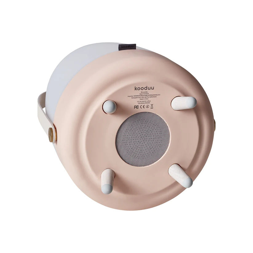 Kooduu Bluetooth Lautsprecher "Lite-up Play" Light Rose, dimmbare und tragbare LED Lampe